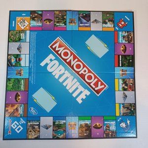 Fortnite Monopoly Game, 2018 Blue Box - Parts Only, As Shown